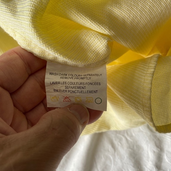 Daniel Hechter Paris Men's Yellow Button Up Long Sleeve Dress Shirt Size Large - Picture 7 of 12